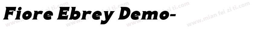 Fiore Ebrey Demo字体转换